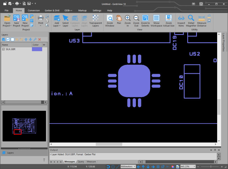 GerbView markup picture burnin