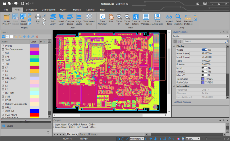 odb++ displayed