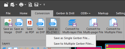 save to multiple gerber files